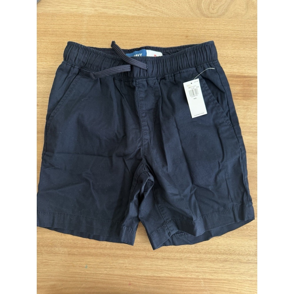 Old Navy Boys Pull-On Shorts Size M (8) – Navy Blue Elastic Waist Drawstring
